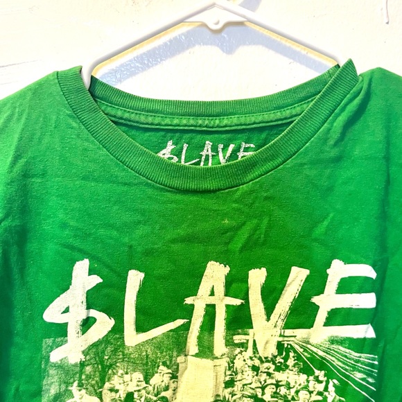 🎉RARE🎉 Slave Skateboard green graphic tshirt with “we’re all in together”. - Picture 9 of 11